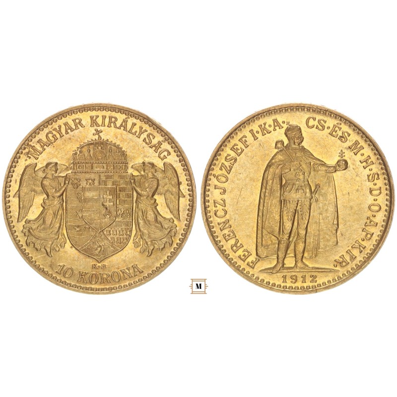 Ferenc József 10 korona 1912 KB